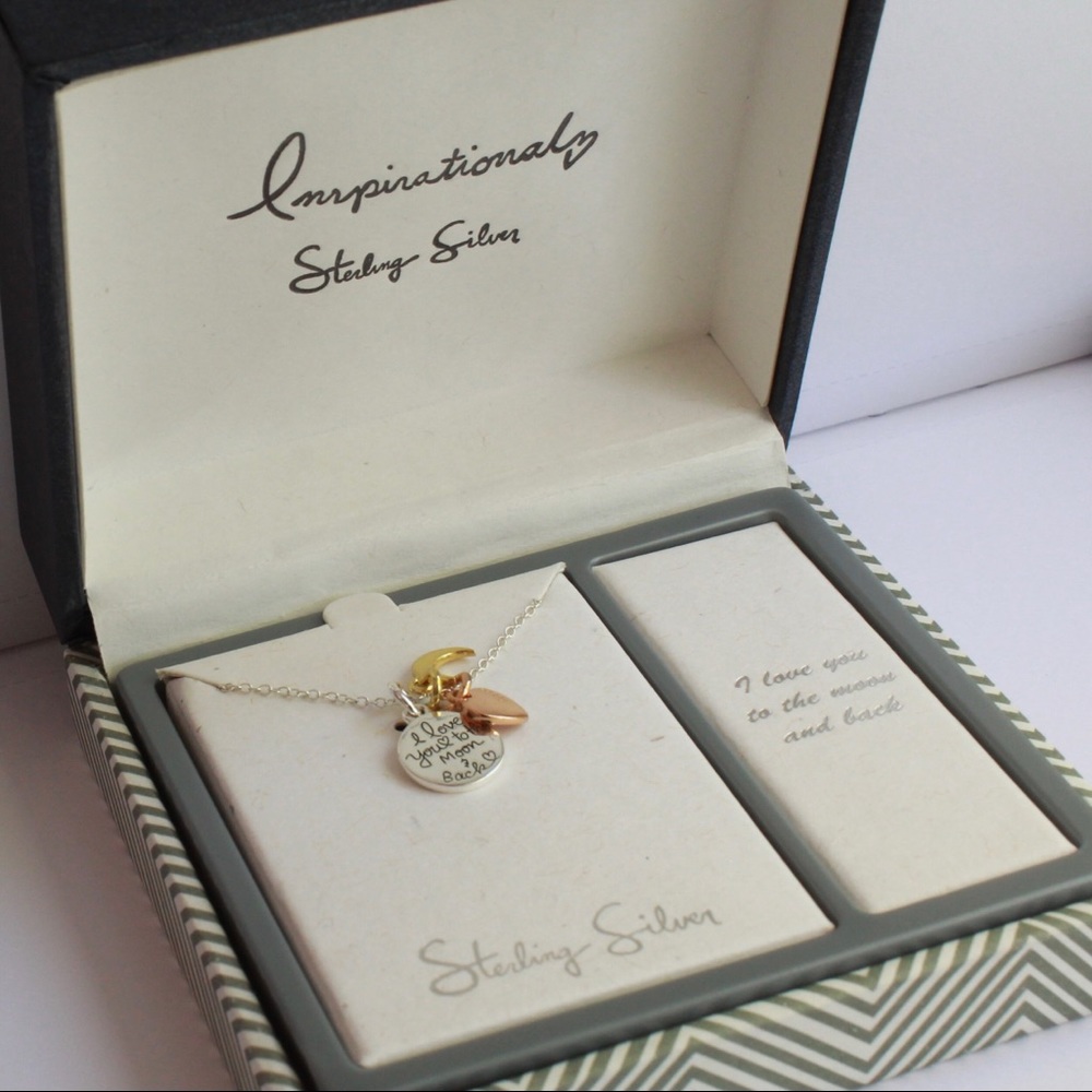 Sterling Silver Inspirational Charm Necklace